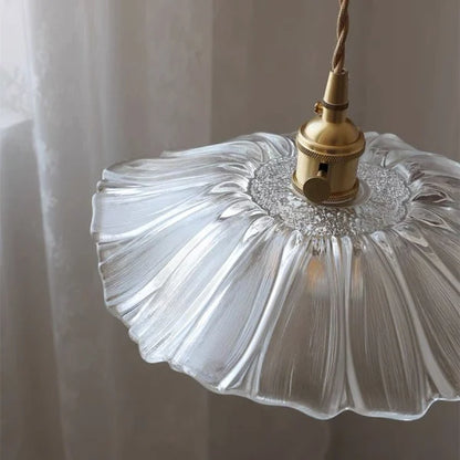 Tiffany Lotus Glass Pendant Light for Living Room S08