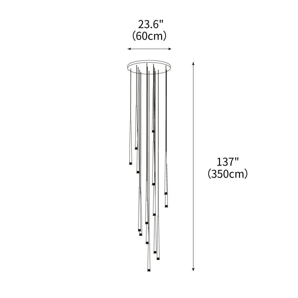 Slender Cone Chandelier