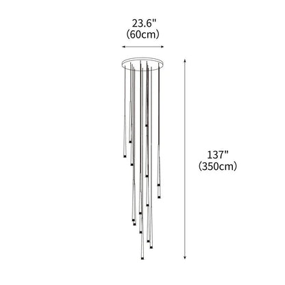 Slender Cone Chandelier