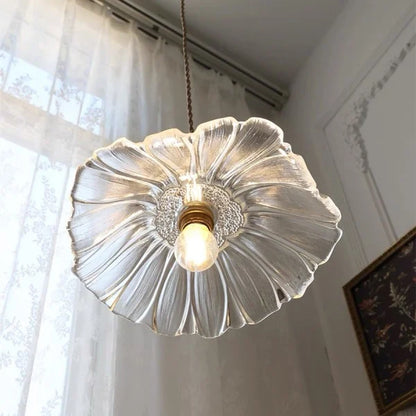 Tiffany Lotus Glass Pendant Light for Living Room S08