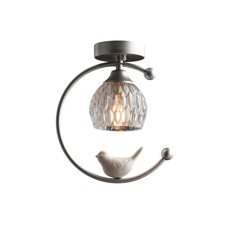 Ceramic Bird Ceiling Lamp