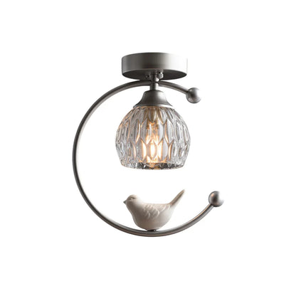 Ceramic Bird Ceiling Lamp
