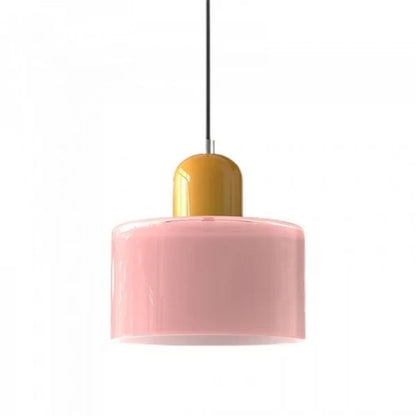 Nordic Morandi Cylinder Glass Pendant Light S66