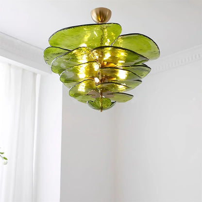 Lotus Leaf Murano Chandelier