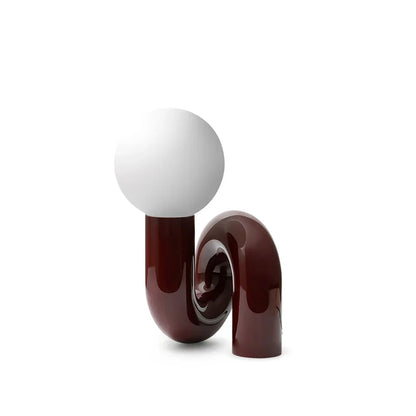 Spiral Glass Table Lamp colour range 5 variants