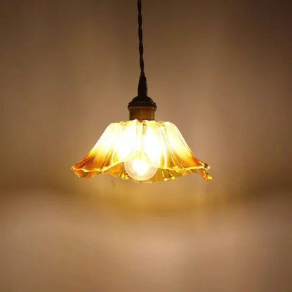 Tiffany Lotus Glass Pendant Light for Living Room S08