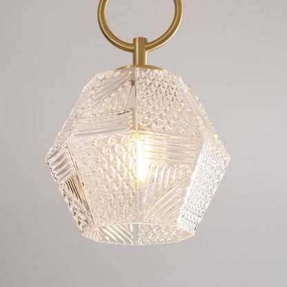 Diamond Cut Art Deco Ceiling Light