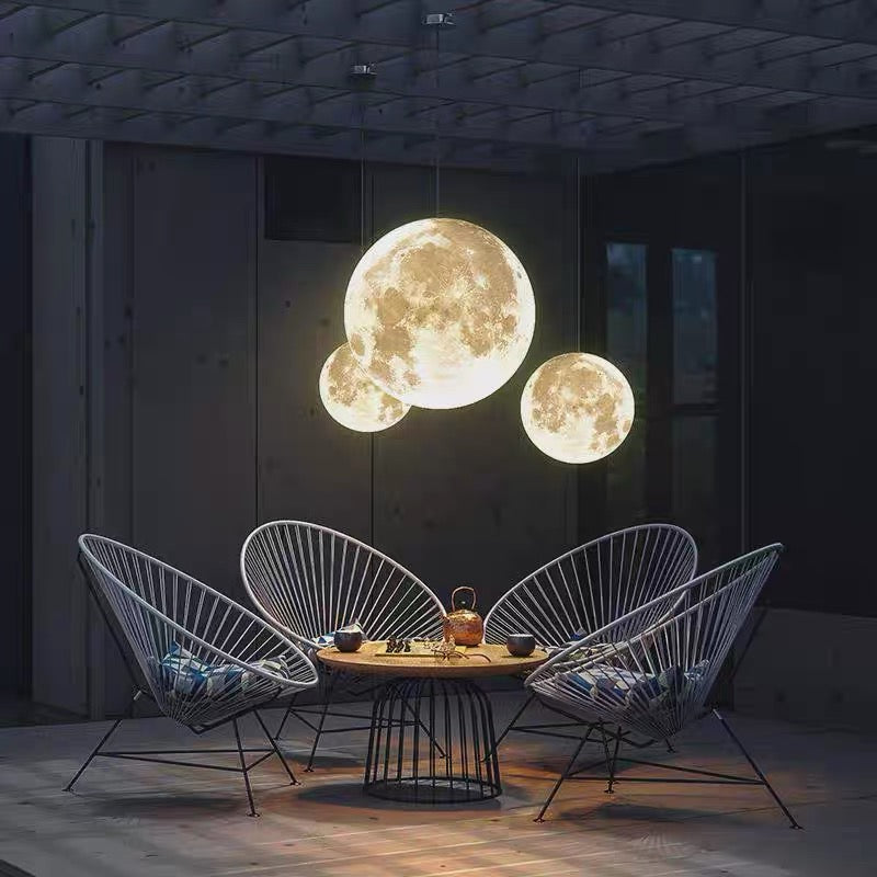 Selene Lunar Textured Outdoor Chandelier