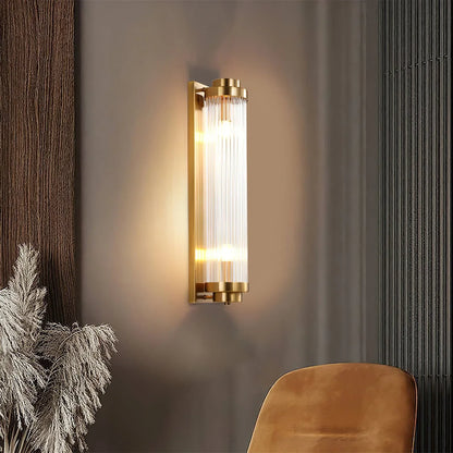Pillar Offset Wall Lamp Art Deco detail close-up