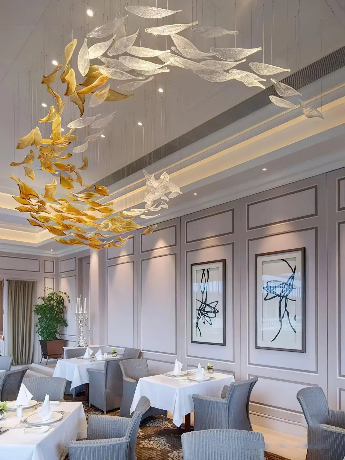 Ocean Current Chandelier