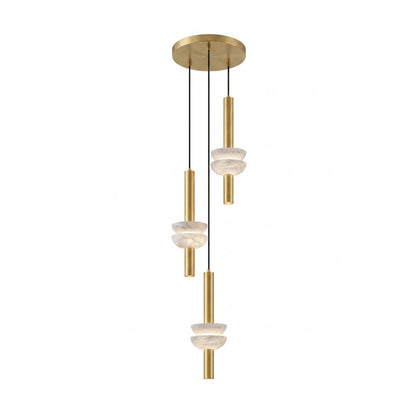 Alabaster Column Pendant Lamp