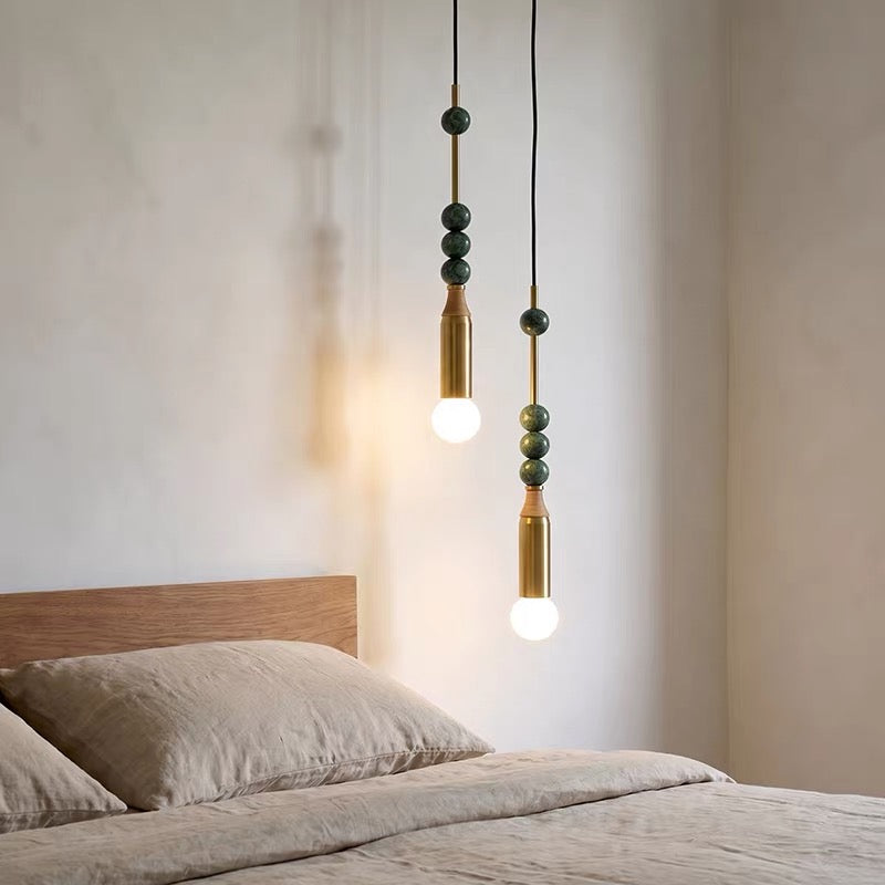 Atelier Marble & Brass Pendant Light