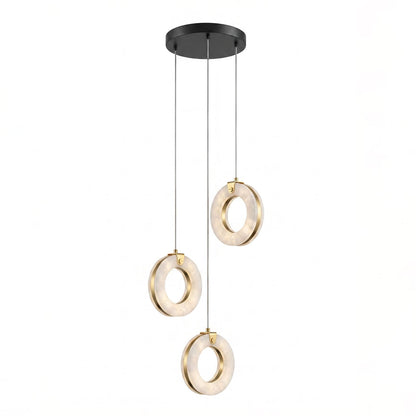 Alabaster Ring Pendant Light