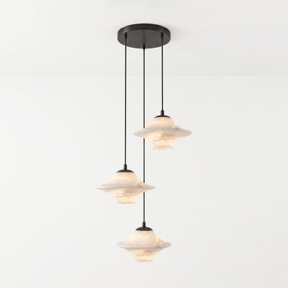 Saucer Alabaster Pendant Light