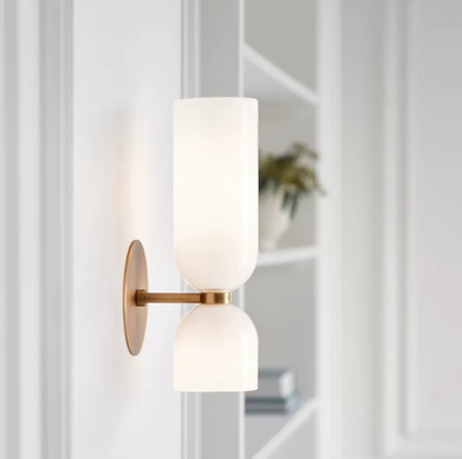 Modern Fluted Glass Wall Sconce