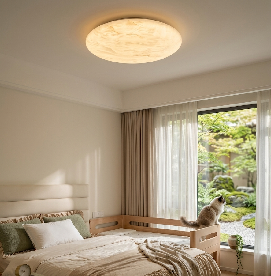 Aurelia Faux Alabaster Ceiling Light