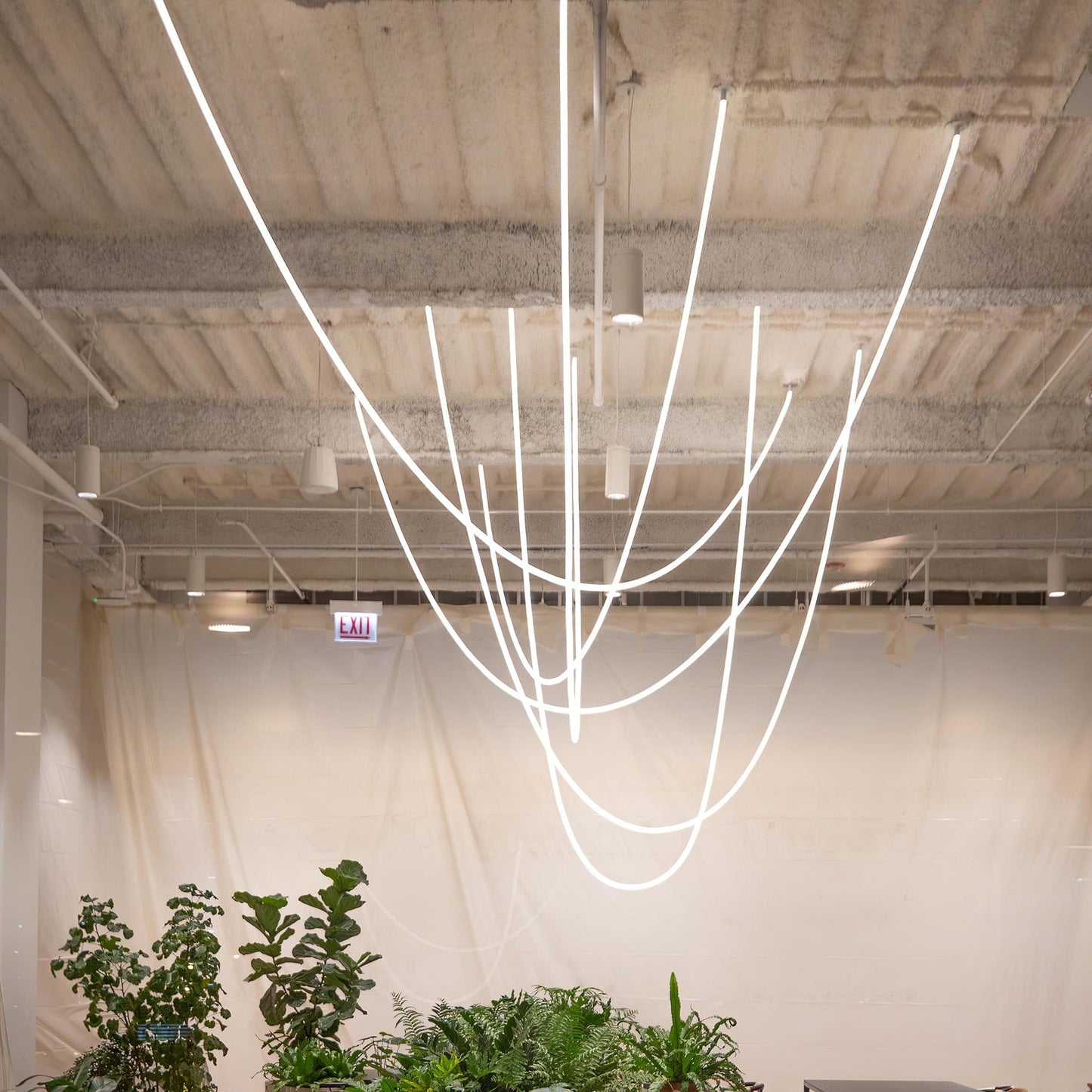 Flex LED Pendant Light warm white flexible form