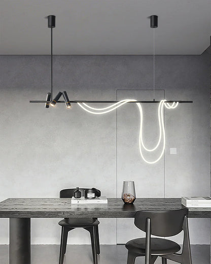 Tracer Chandelier warm light UAE dining room