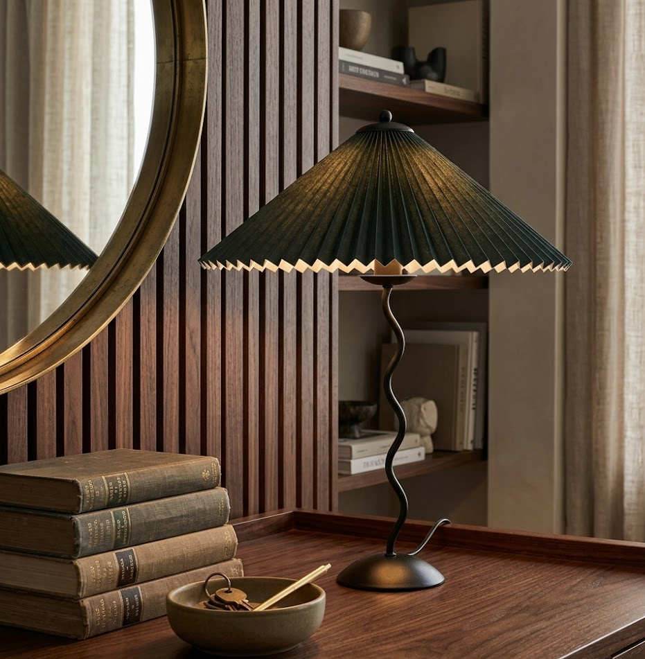 Pleated Table Lamp