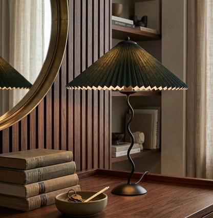 Pleated Table Lamp