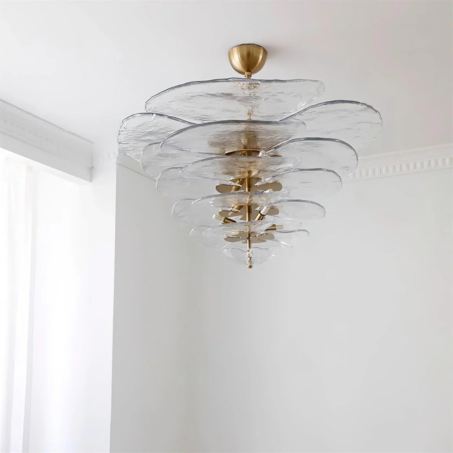 Lotus Leaf Murano Chandelier