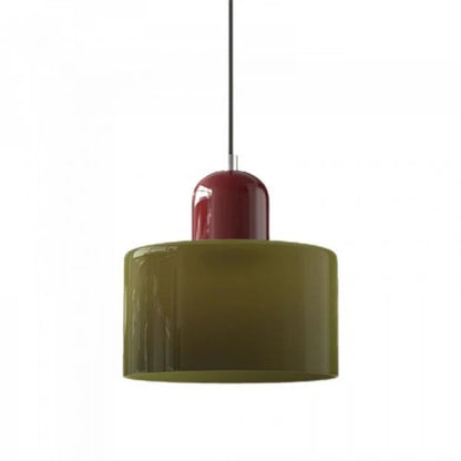 Nordic Morandi Cylinder Glass Pendant Light S66