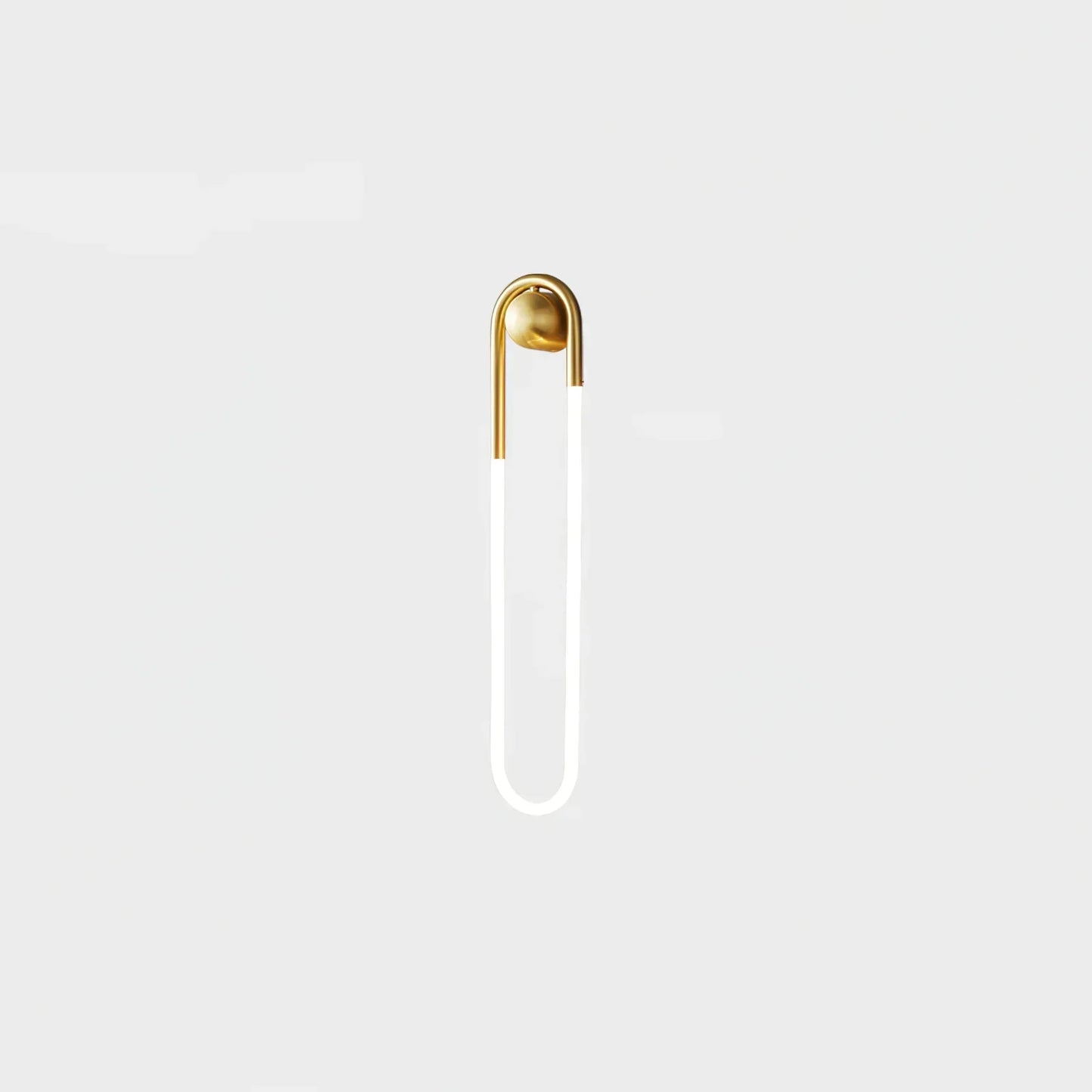 Rudi Loop Wall Lamp brass black finish comparison