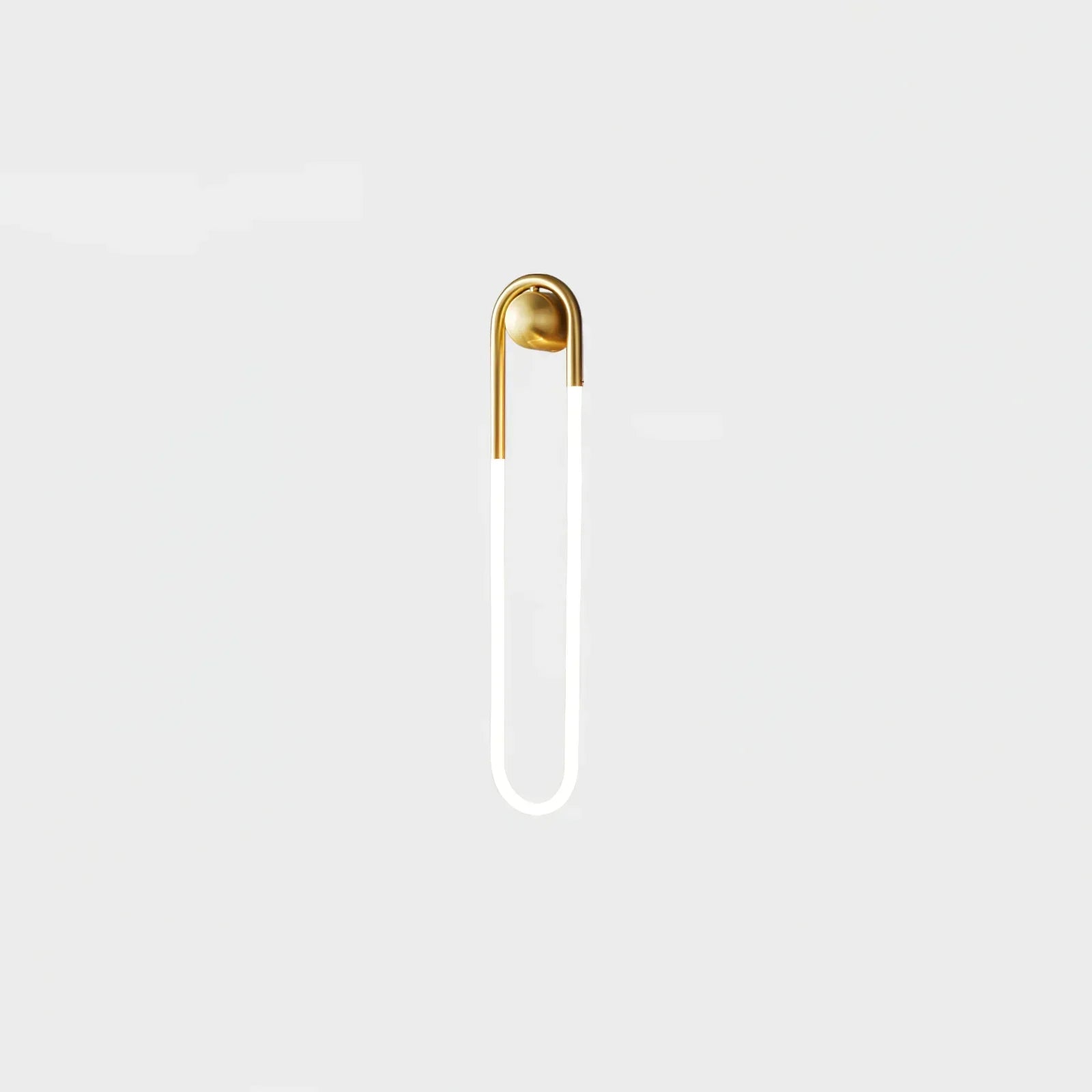 Rudi Loop Wall Lamp brass black finish comparison