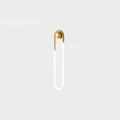 Rudi Loop Wall Lamp brass black finish comparison