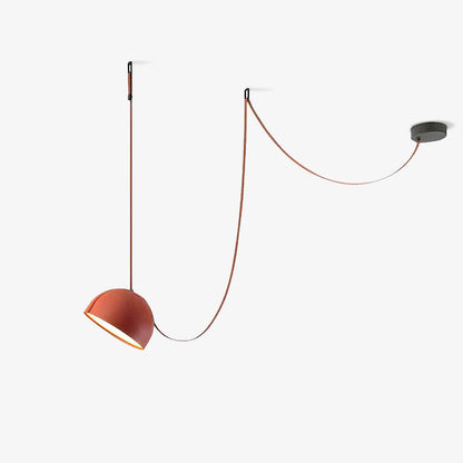 Light Rail Leather Pendant Lamp dimensions and sizing