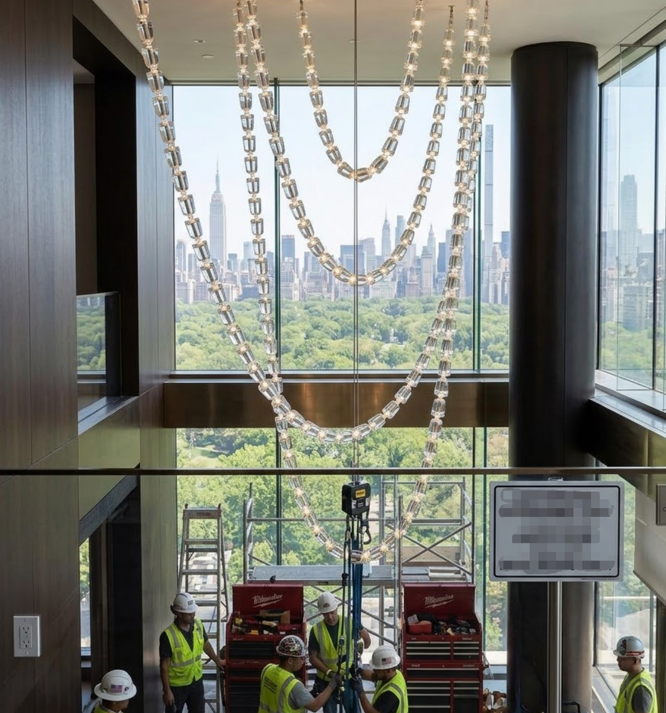 Apex Cascade Crystal Chandelier