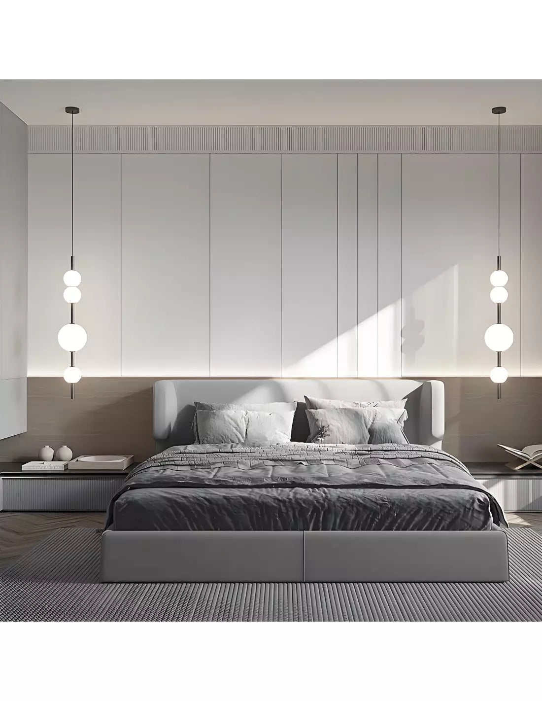 Vertical Glass Pendant Light