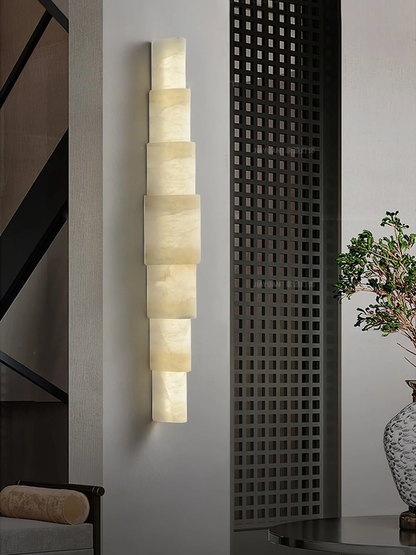 Melange Alabaster Wall Sconce