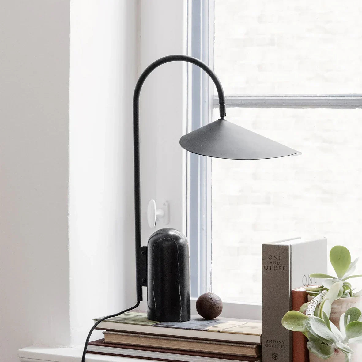 Arum Table Lamp off-centre shade detail close-up