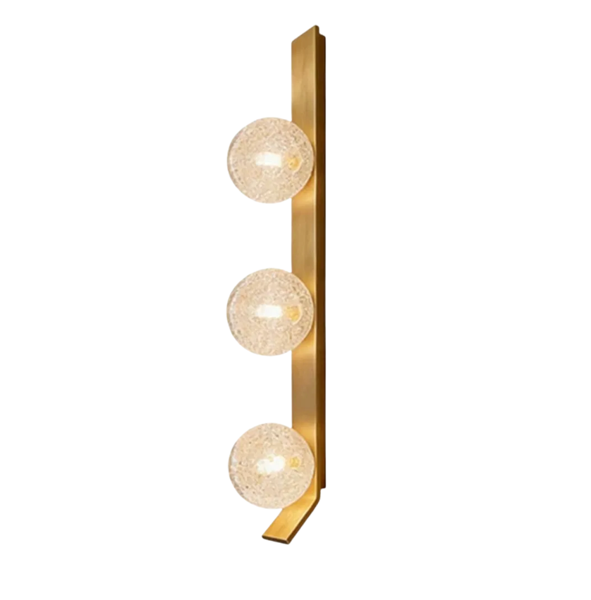 Cristallo Crackle Glass Wall Sconce