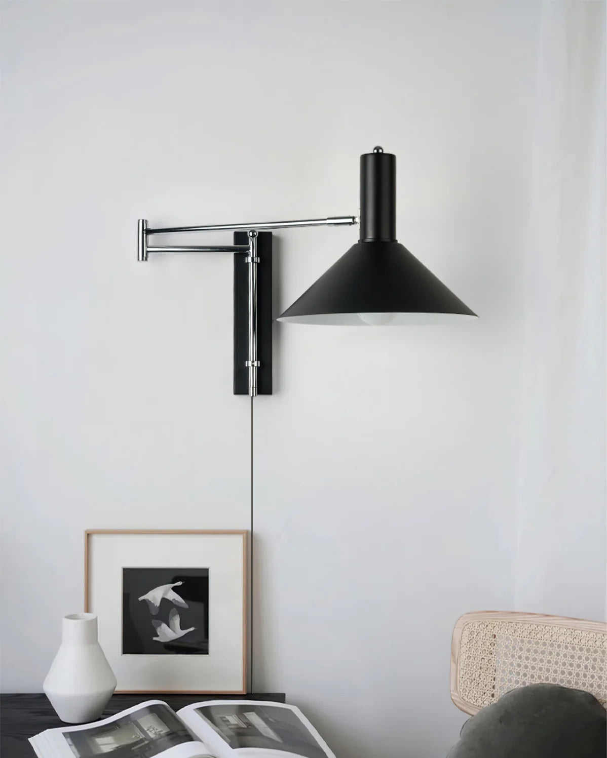 Anvia Adjustable Plug-In Wall Lamp
