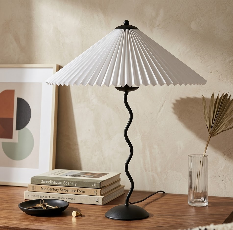 Pleated Table Lamp