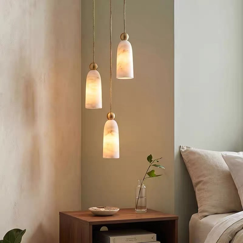 Cara Alabaster & Copper Pendant Light