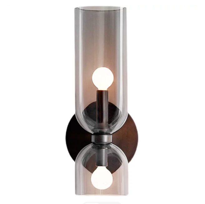 Linear Fluted Glass Wall Sconce