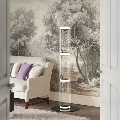 Noctambule Floor Lamp glass cylinder detail close-up