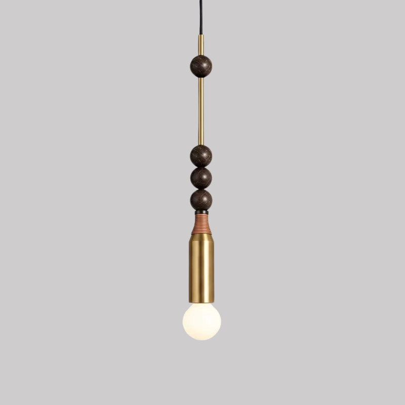 Atelier Marble & Brass Pendant Light