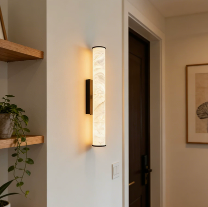 Stelo Linear Alabaster Wall Sconce