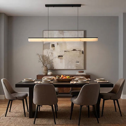 Plana Faux Alabaster Linear Pendant
