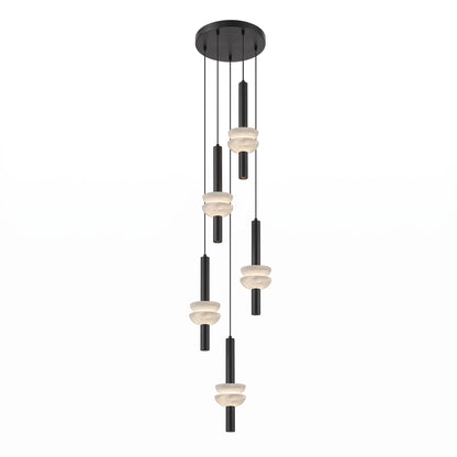 Alabaster Column Pendant Lamp