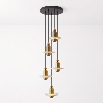 Saturn Alabaster Pendant Light