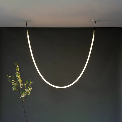 Flex LED Pendant Light ambient glow over sofa UAE