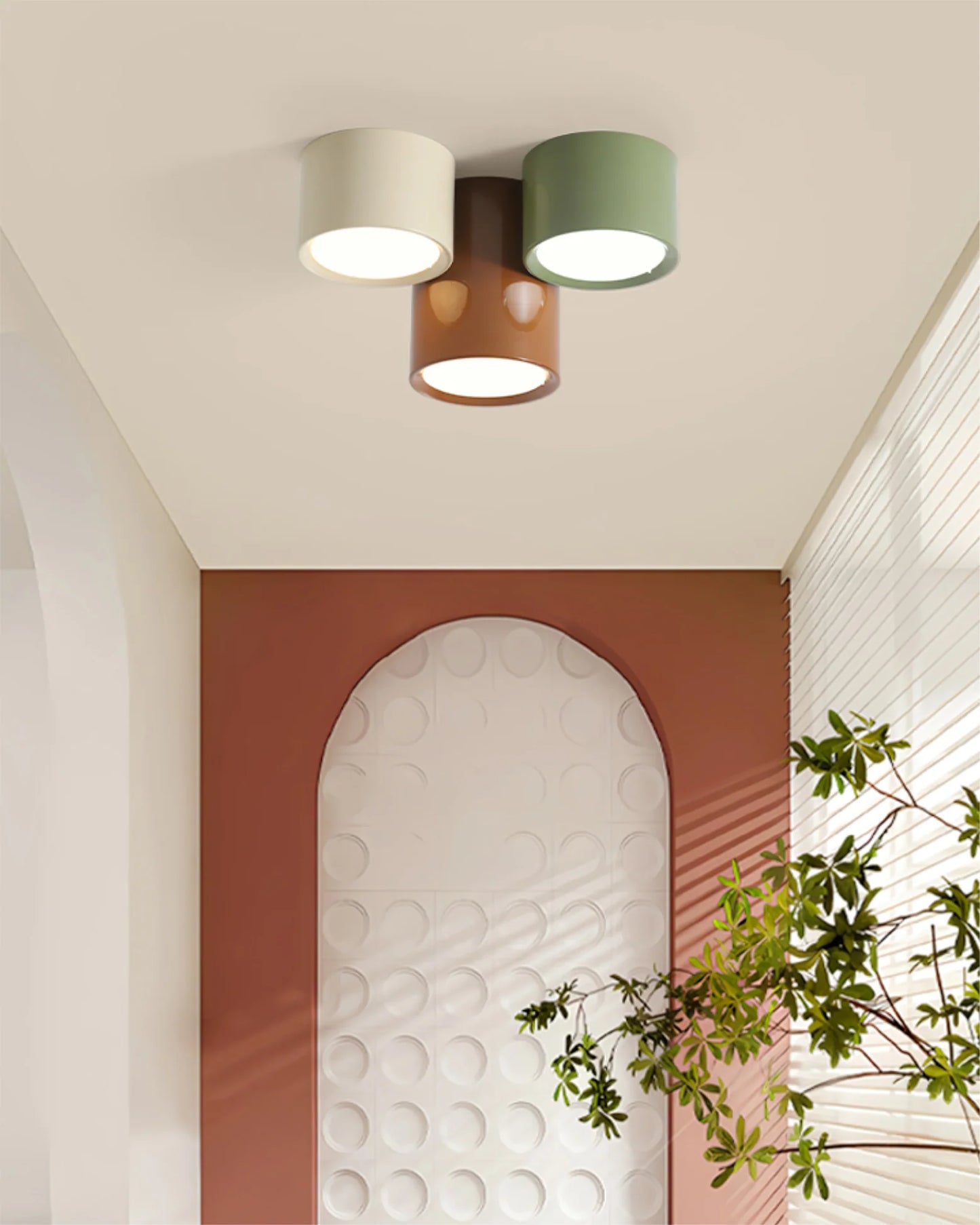 Asher Color-Block LED Ceiling Light