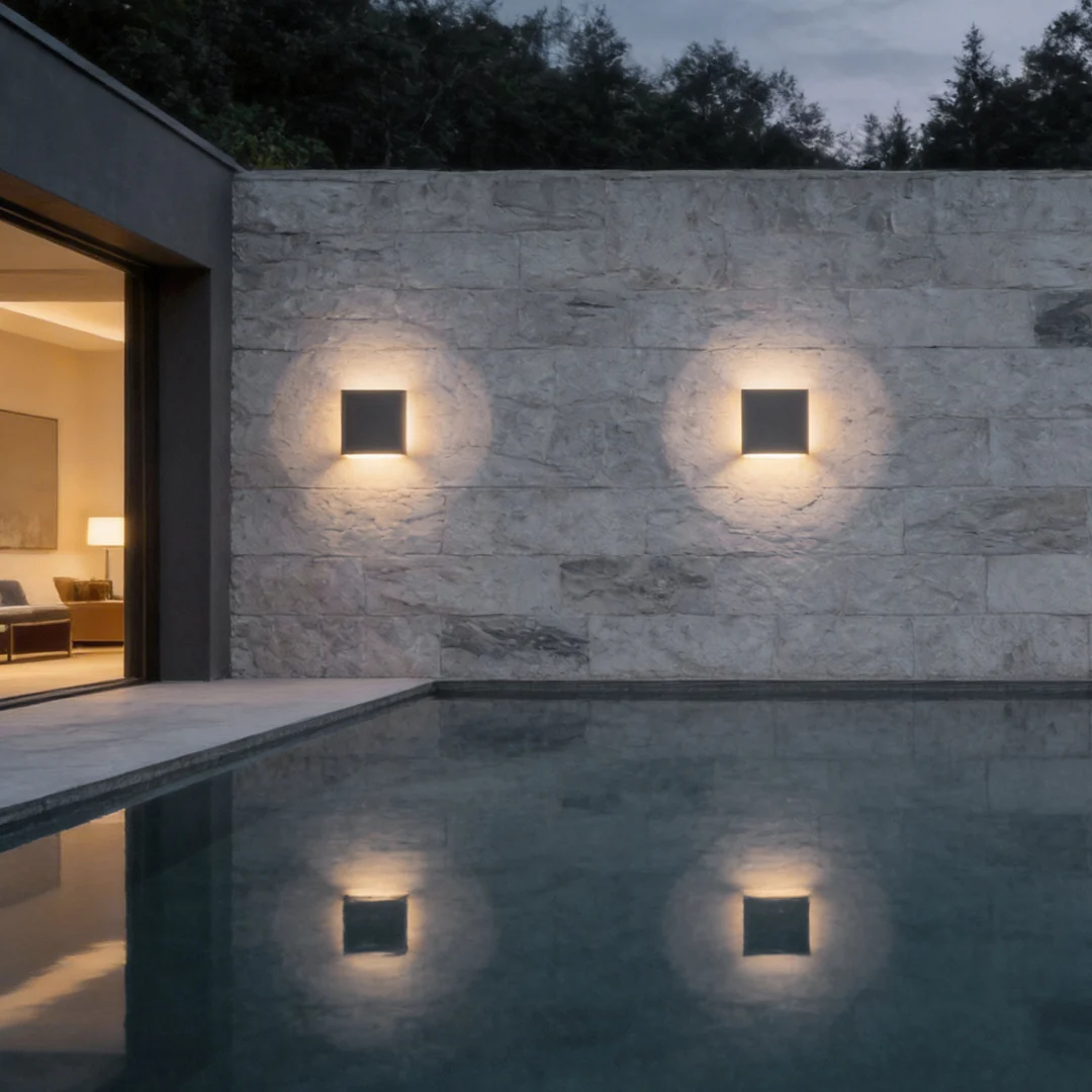 Plenilunio Full-Moon Backlit Outdoor Wall Light