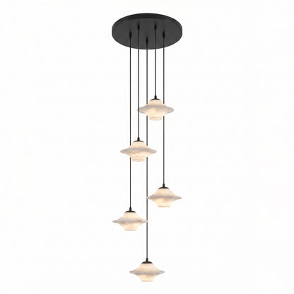 Saucer Alabaster Pendant Light