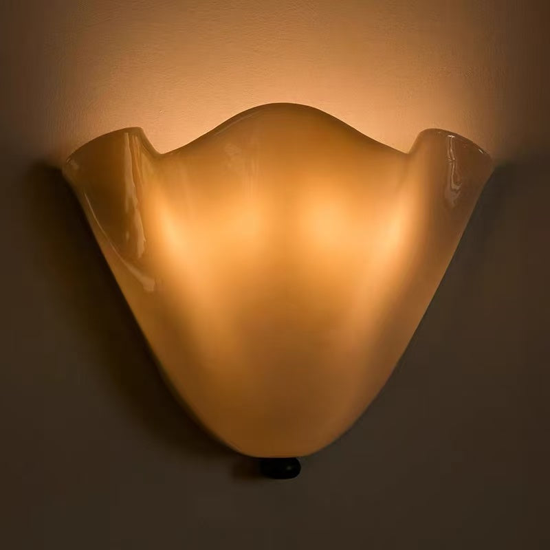 Nori Drape Glass Wall Sconce